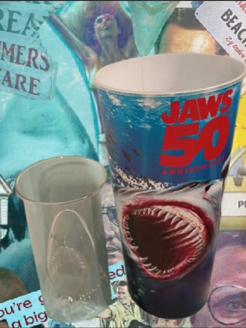 2 Pc. Collectible Shark Cup Lot-Jaws